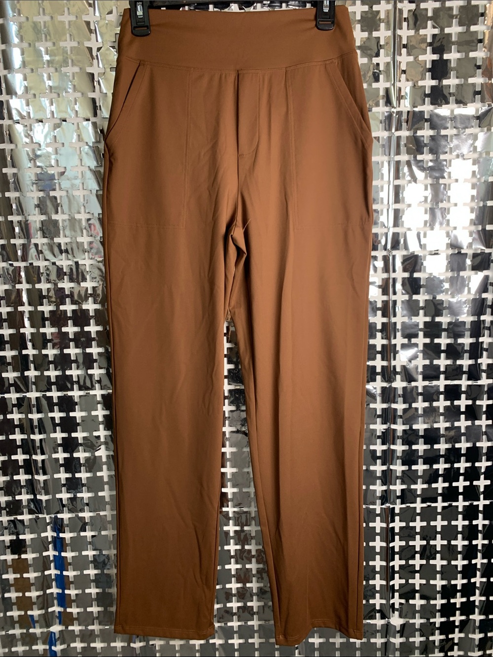 G4Free Women's Straight-Leg Pull-On Pants in Brown